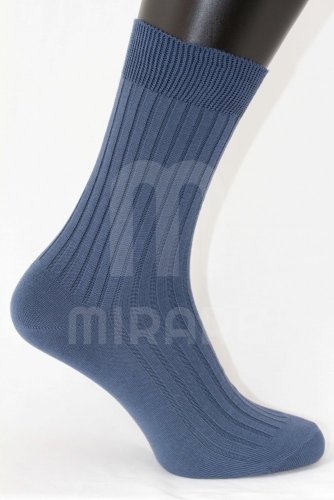 Pánské ponožky 100% bavlna - Barva: Modrošedá / JEANS, Velikost: 43