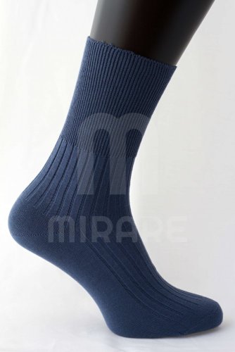 Zdravotní ponožky 100% bavlna - Barva: Modrošedá / JEANS, Velikost: 45-47
