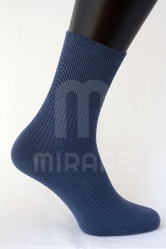 Zdravotní ponožky 100% bavlna - Barva: Modrošedá / JEANS, Velikost: 38-39